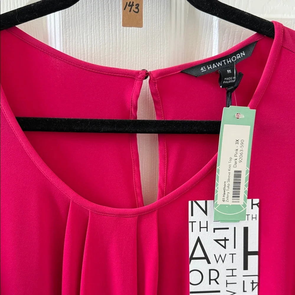 41 Hawthorn Fuchsia Blouse - Picture 3 of 5